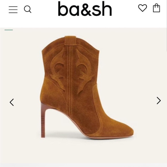 ba&sh Shoes - Ba&sh Suede Western bootie